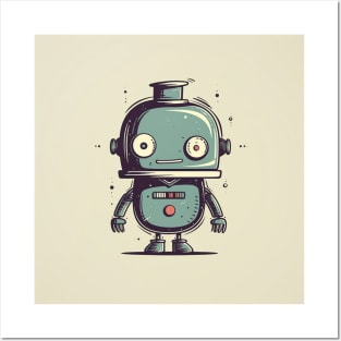 Cute robot Posters and Art